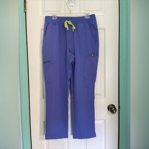 Figs blueberry high waisted yola scrub pants LP